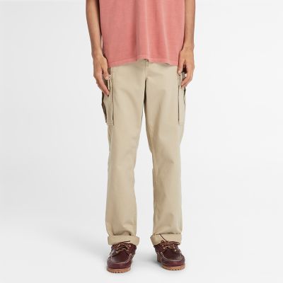 Twill Cargo Trousers for Men in Beige | Timberland