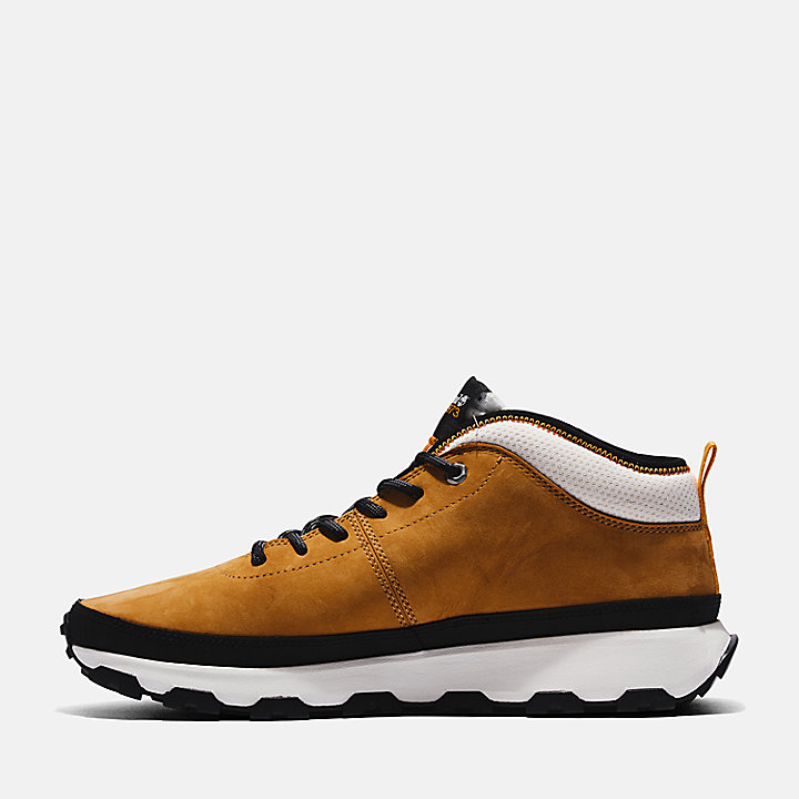 Winsor Trail Leren Sneaker voor heren in geel