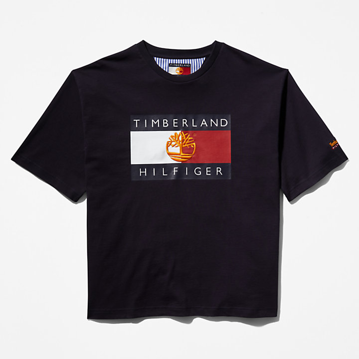 Tommy Hilfiger x Timberland® Re-Mixed Flag T-shirt in Blue-
