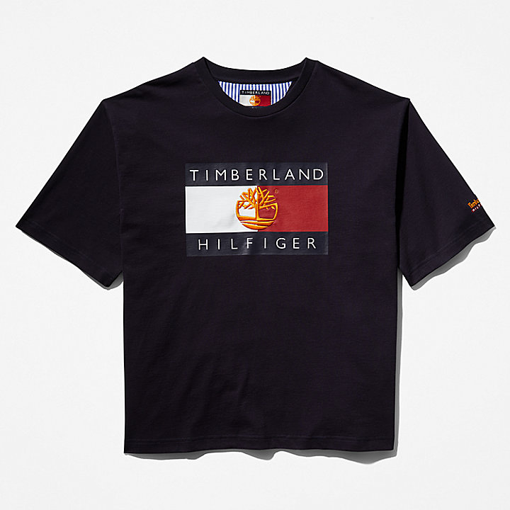 T-shirt à drapeau Re-Mixed Tommy Hilfiger x Timberland® en bleu