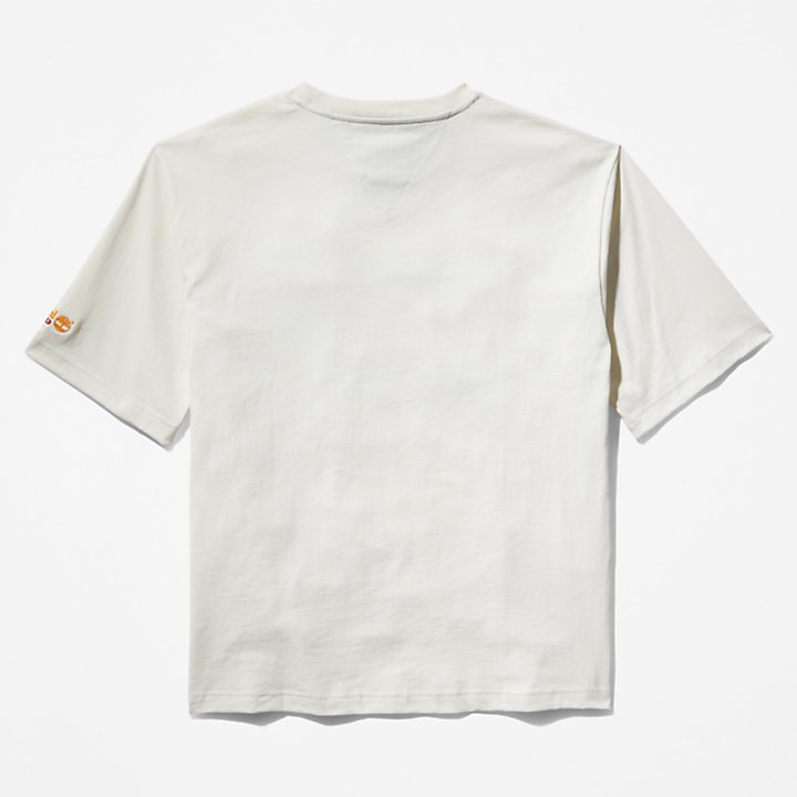 T-shirt com Bandeira Tommy Hilfiger x Timberland® Re-Mixed em branco-