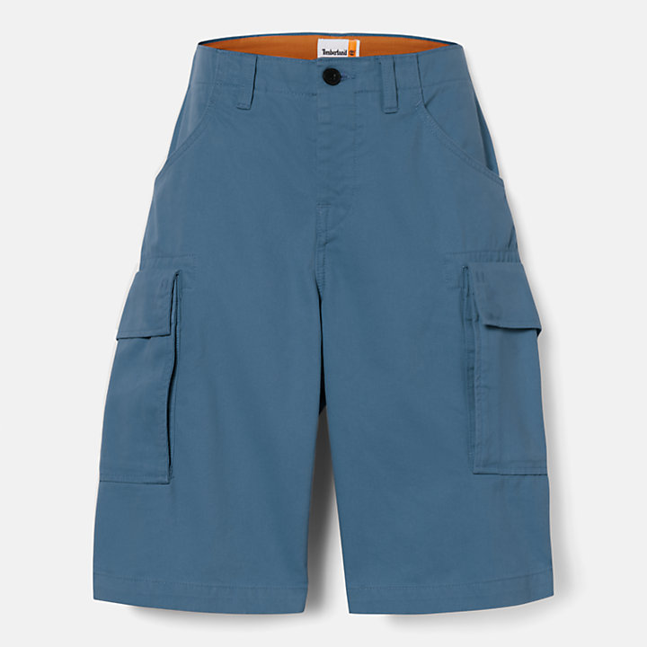 Shorts Cargo in Twill da Uomo in blu-