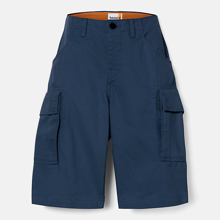 Twill Cargo Shorts for Men in Navy-