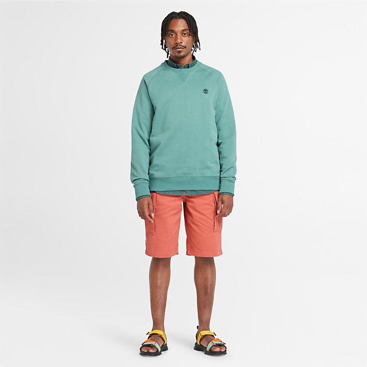 Twill Cargo Shorts for Men in Light Orange-