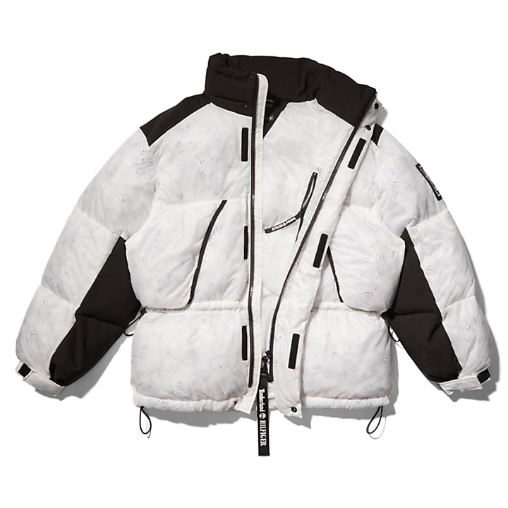 Tommy Hilfiger x Timberland® Re-imagined Transparent Puffer Jacket in White-