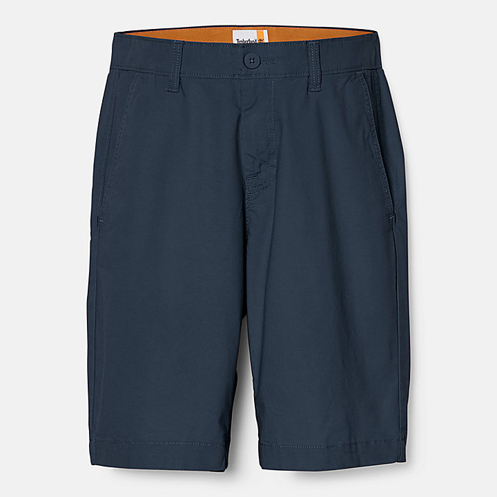 Poplin Chino Shorts for Men in Navy