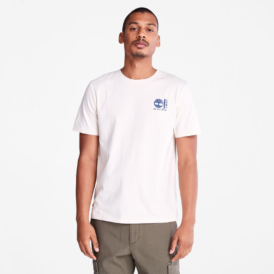 T-shirt à photo pour homme en blanc | Timberland