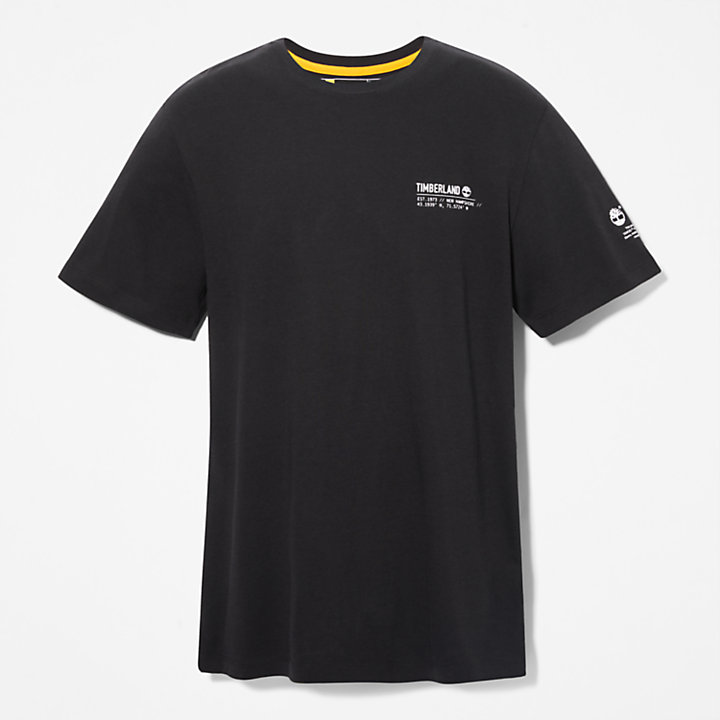 T-shirt Tencel™ x Refibra™ Luxe Comfort Essentials pour homme en noir-
