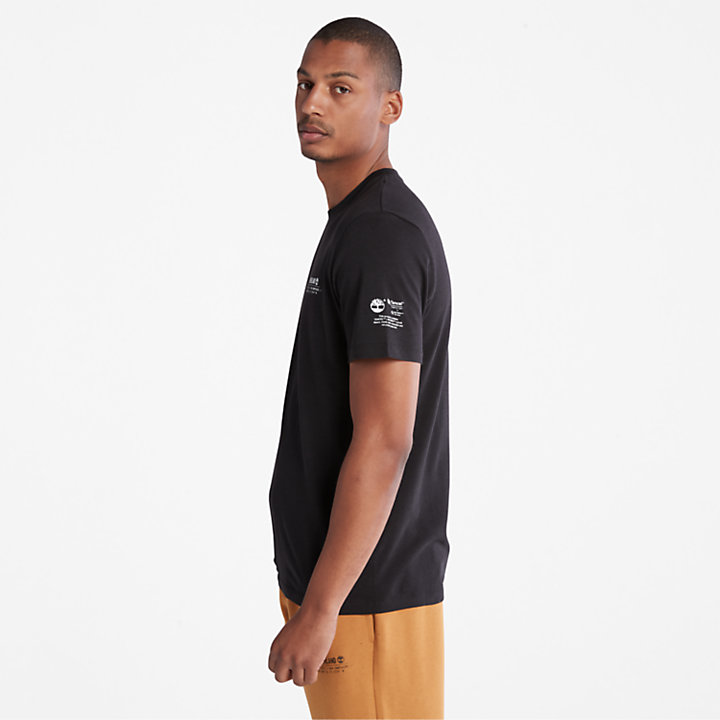 T-shirt Tencel™ x Refibra™ Comfort Lux Essentials pour homme en noir-