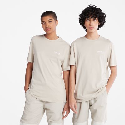 Timberland Luxe Comfort Essentials Tencel X Refibra T-shirt In Grey Light Grey Men, Size S