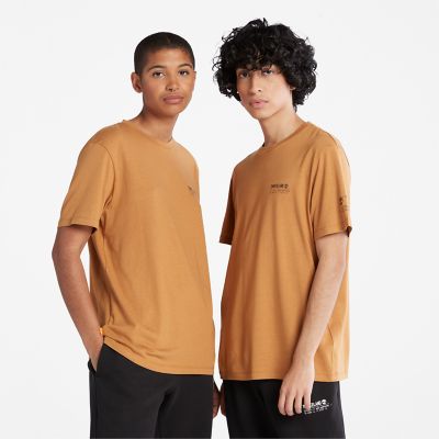 Timberland Luxe Comfort Essentials Tencel X Refibra T-shirt In Orange Hellbraun Herren