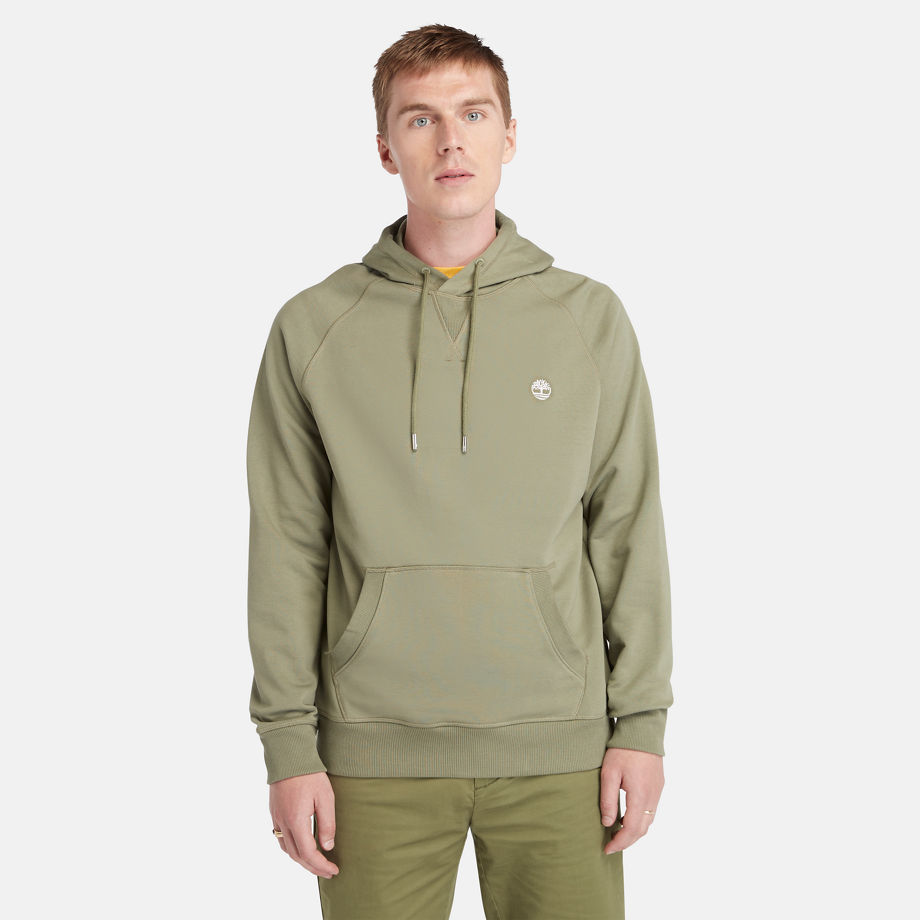 Timberland Loopback Hoodie For Men In Green Green