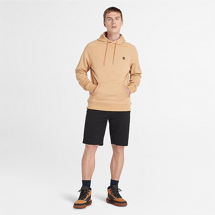 Loopback Hoodie for Men in Light Yellow