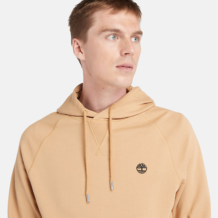 Loopback Hoodie for Men in Light Yellow-