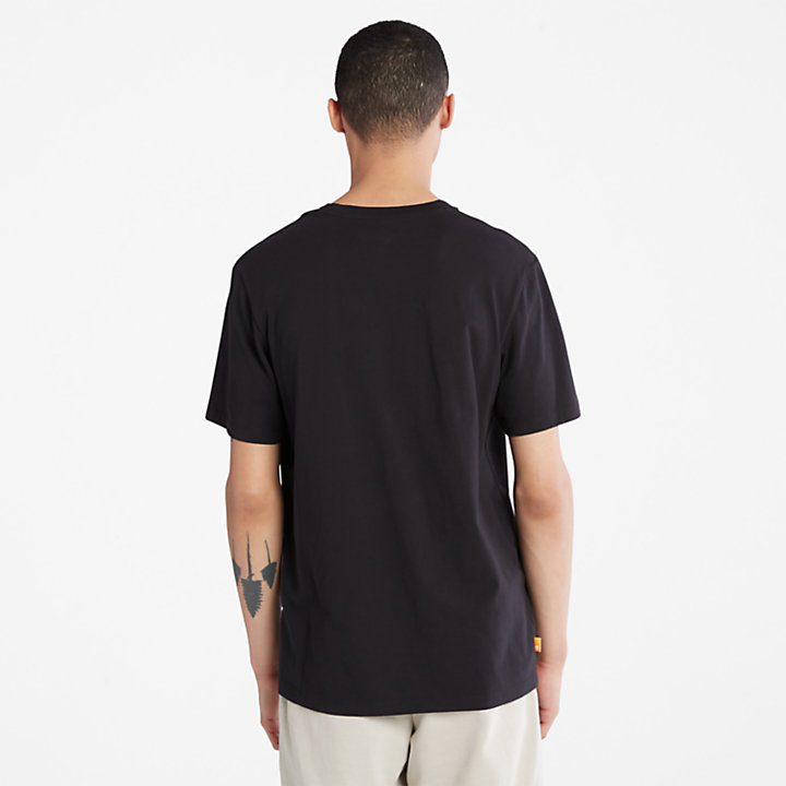 T-shirt avec logo arbre à pois pour homme en noir-