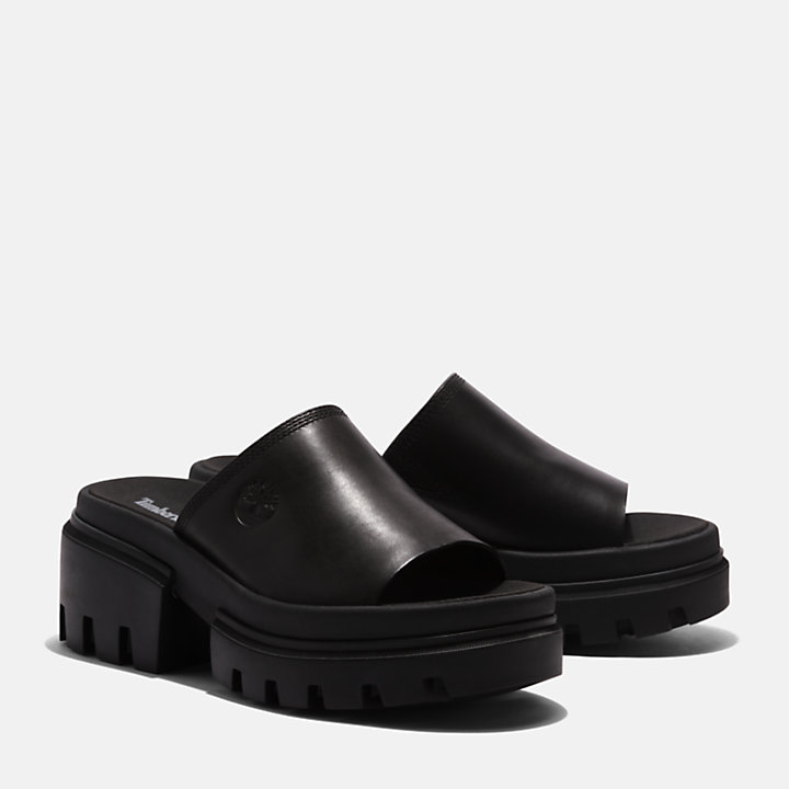 Everleigh Slide Sandal for Women in Black-