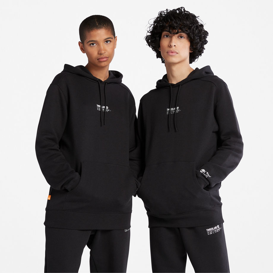 Timberland All Gender Comfort Lux Essentials Hoodie In Black Black Men, Size XS