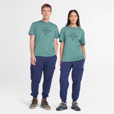 Timberland - Grafik-T-Shirt in Petrol
