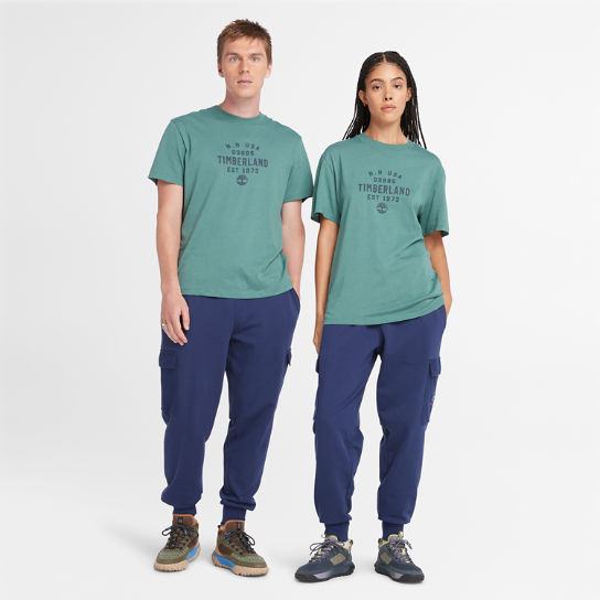 Camiseta gráfica en azul verdoso | Timberland