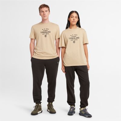 Grafisch T-shirt in beige | Timberland