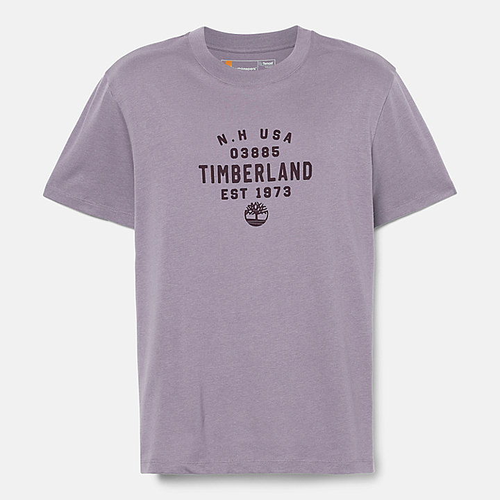 Grafik-T-Shirt in Violett