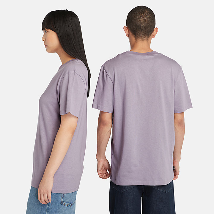 Grafisch T-shirt in paars