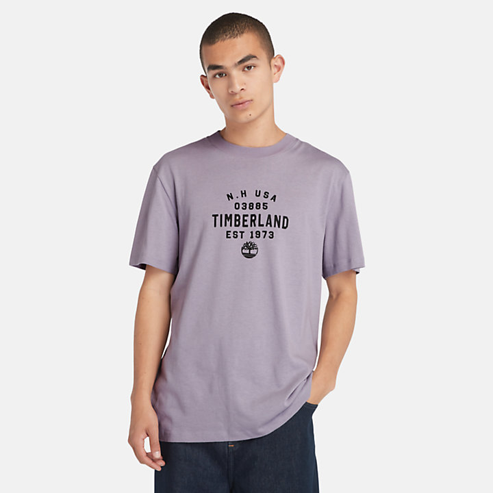 T-shirt con Grafica in viola-