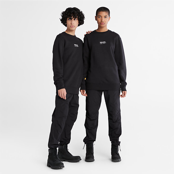 Refibra™ Camisola Raglã Luxe Comfort Essentials em preto-