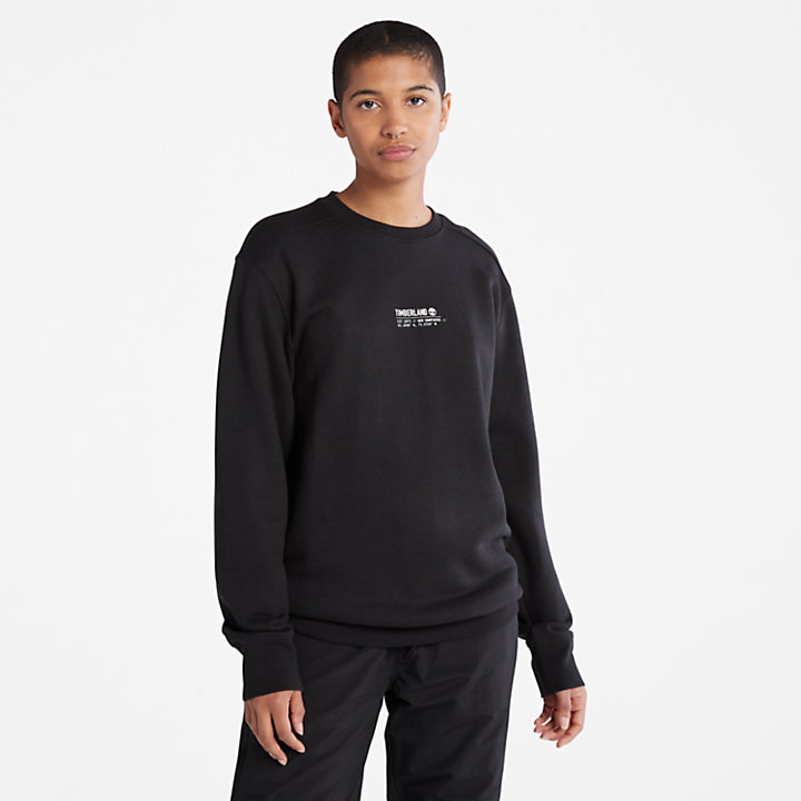 Luxe Comfort Essentials Raglan Refibra™ Sweatshirt in Black-