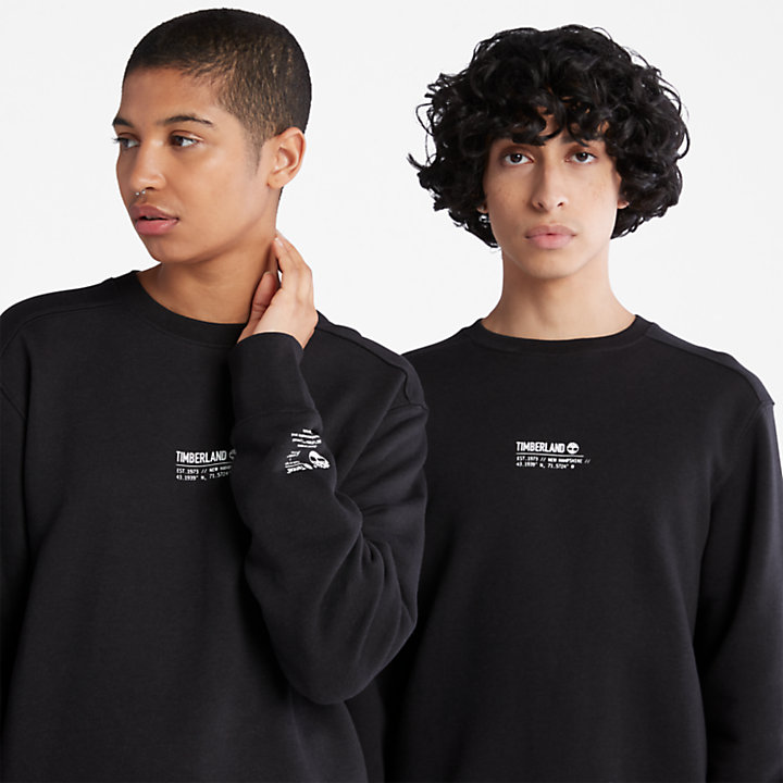 Luxe Comfort Essentials Refibra™ sweatshirt met raglanmouwen in zwart-