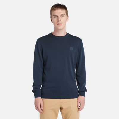 Timberland Stückgefärbter Pullover Für Herren In Navyblau Navyblau