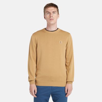 Timberland Garment-dyed Jumper For Men In Dark Yellow Yellow