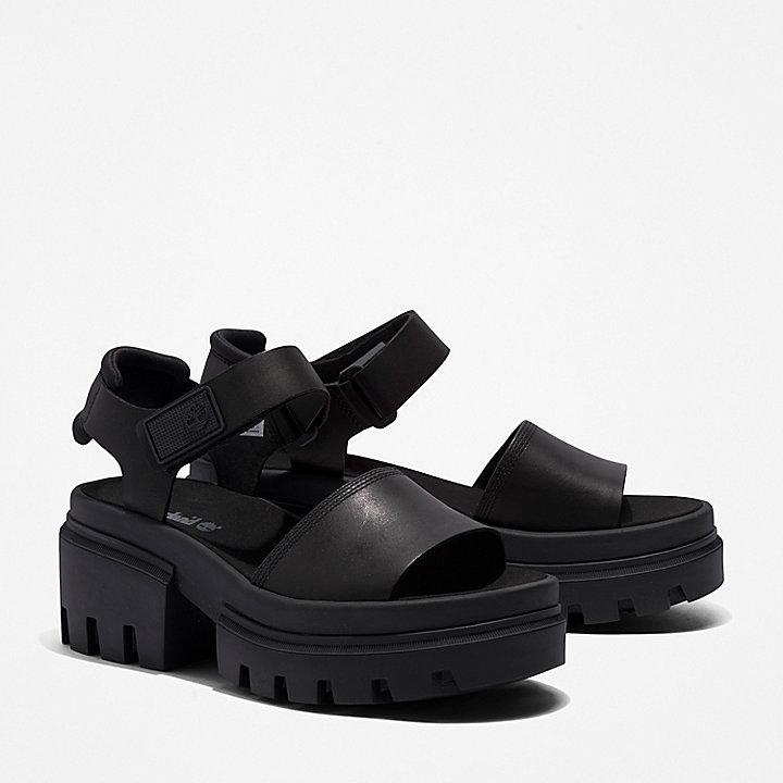 Everleigh Two-Strap Sandal for Women in Black