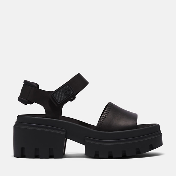 Everleigh Ankle Strap Sandal for Women in Black-