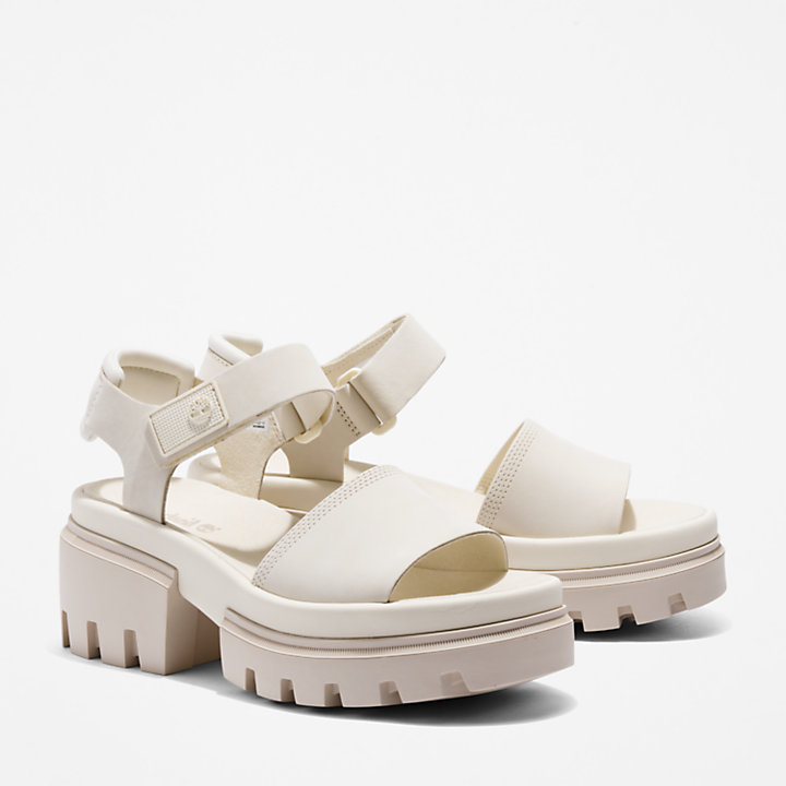 Everleigh Two-Strap Sandal for Women in White-