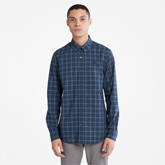 Eastham River Stretch Check Shirt for Men in Navy | Timberland