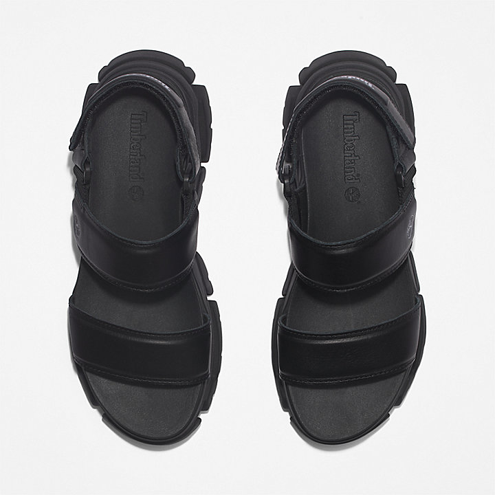 Adley Way Backstrap Sandal for Women in Black