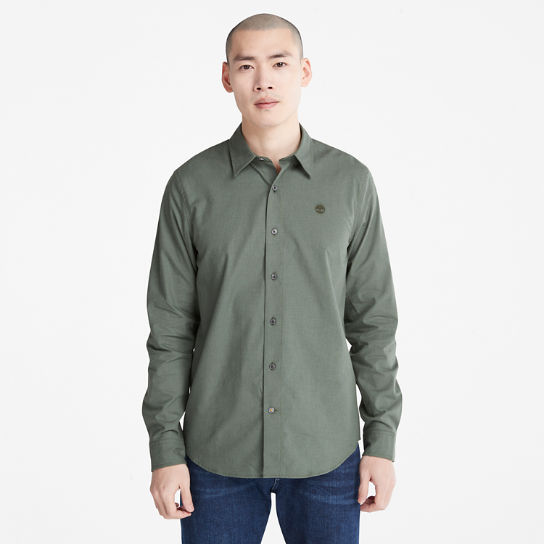 Camisa ligera de franela para hombre en verde | Timberland