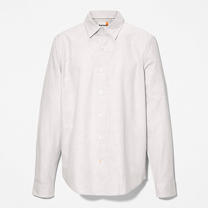 Lightweight Flannel Shirt for Men in Grey