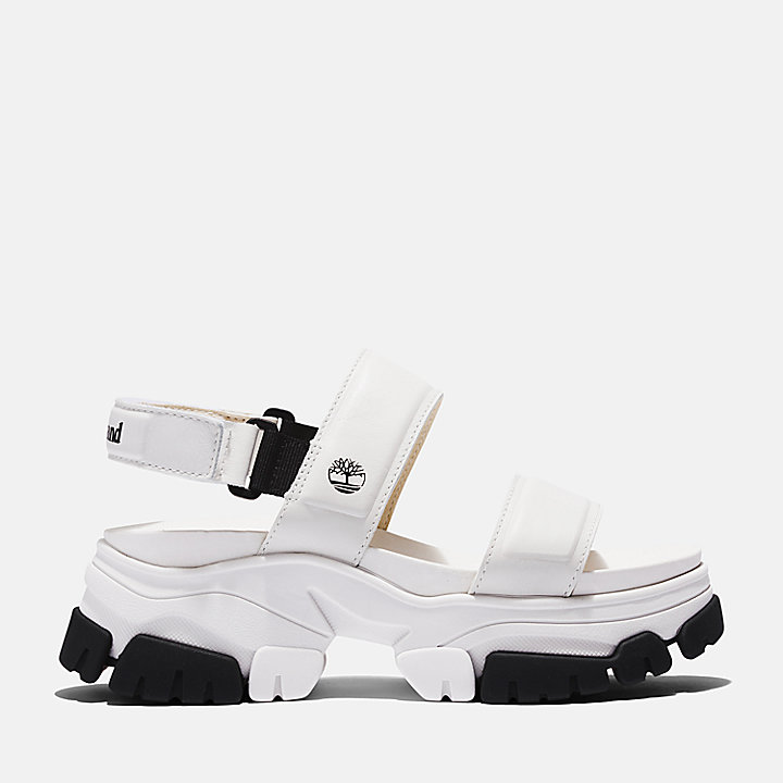 Adley Way Backstrap Sandal for Women in White
