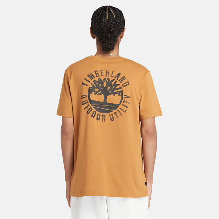 Graphic T-Shirt for Men in Dark Yellow-