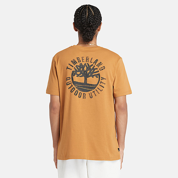 Graphic T-Shirt for Men in Dark Yellow