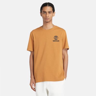 T-shirt à motif pour homme en jaune foncé | Timberland