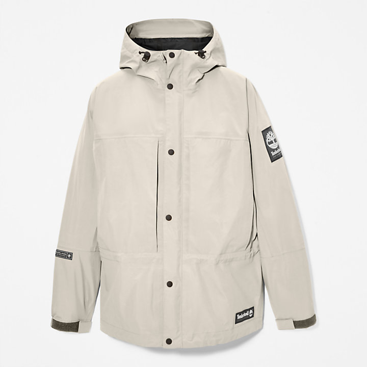 Waterproof 3-Layer Shell Rain Jacket in Grey-