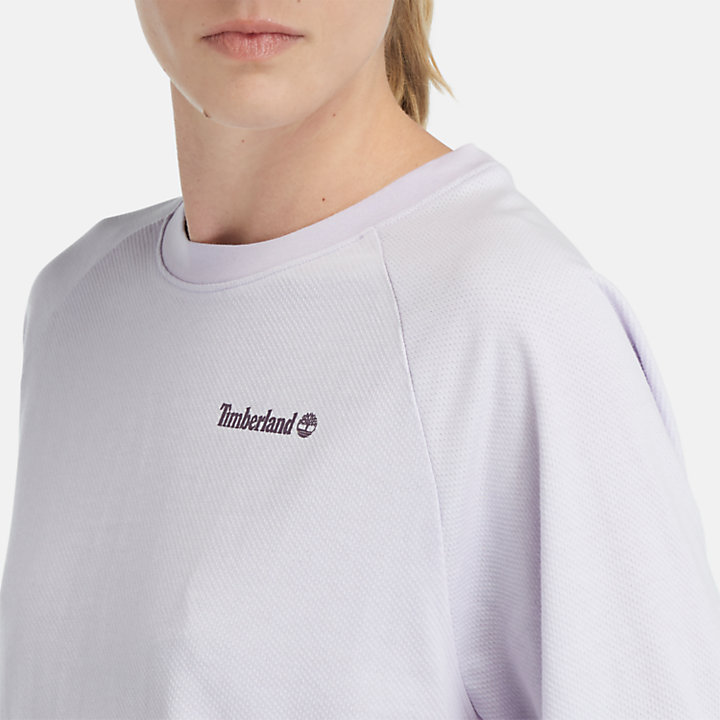 Feuchtigkeitsableitendes T-Shirt für Damen in Violett-