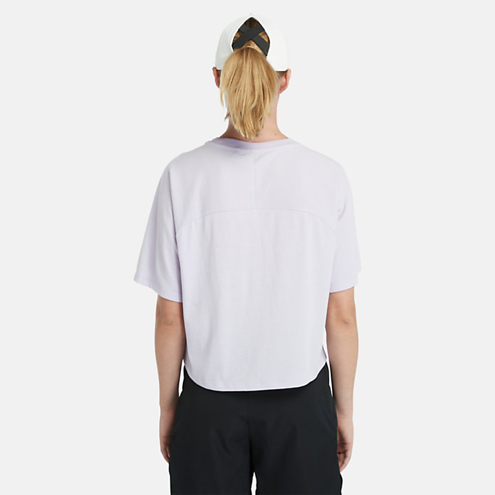 Feuchtigkeitsableitendes T-Shirt für Damen in Violett-