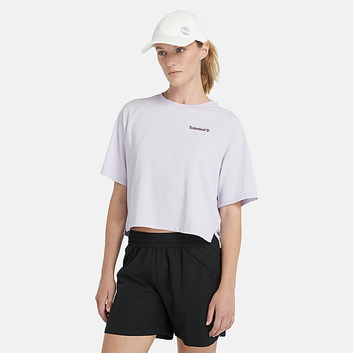 T-shirt évacuant l'humidité pour femme en violet
