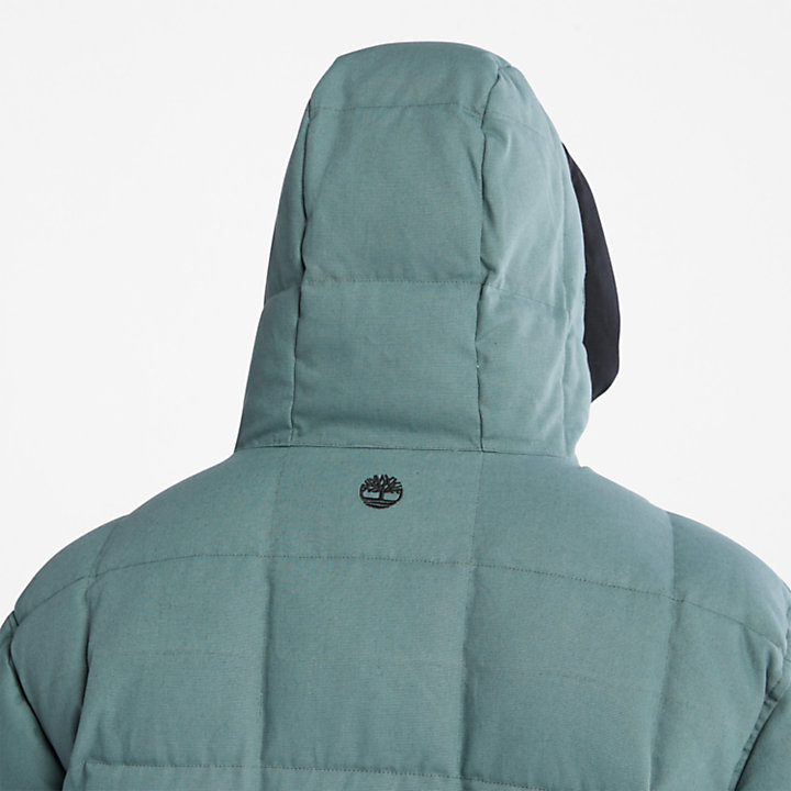 Progressive Utility Puffer Jacket for Men in Green/Black-