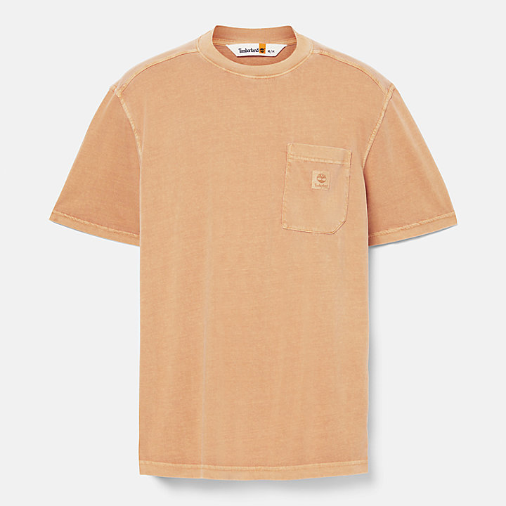 Merrymack River Chest Pocket T-Shirt for Men in Dark Yellow
