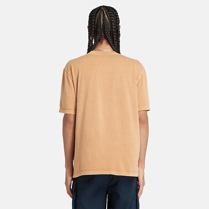 Merrymack River Chest Pocket T-Shirt for Men in Dark Yellow-